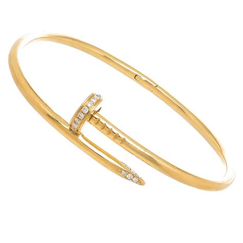 cartier bracelet gold nail|cartier justin un clou bracelet.